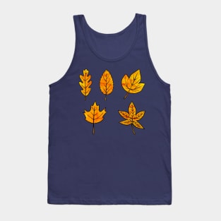 Yellow Leaves Tank Top